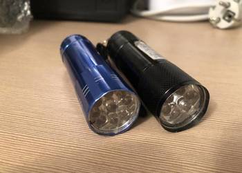Komplet dwóch aluminiowych latarek LED