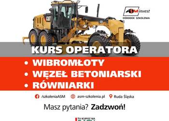 1900zł - Kurs Równiarki Urządzenia do pogrążania Betoniarnia