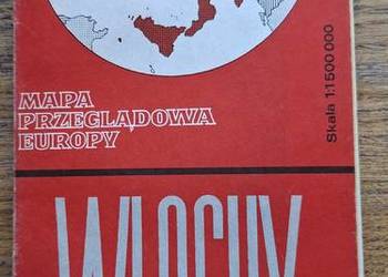Włochy  1:1500 000 mapa przeglądowa Europy