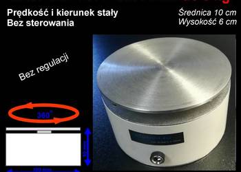 Ekspozytor - Obrotnica - Napęd reklamy do 5 kg stała prędkoś