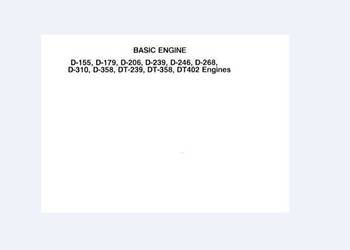 IH D-310 D-358 DT-239 DT-358 DT-402 instrukcja naprawy