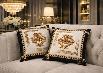 Komplet 2x poduszka dekoracyjna Premium 45×45 gobelin luksusowy styl glamou