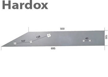 Płoza długa HARDOX 94559/P 85202/P części do pługa OVERUM