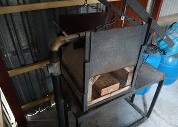 Piec gazowy kowalski kotlina szamot z nadmuchem 12V