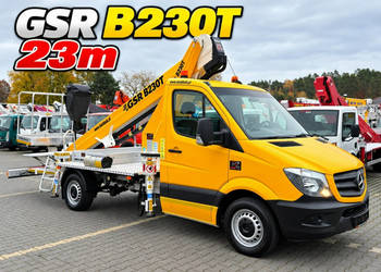 Mercedes Sprinter Podnośnik Koszowy 23m GSR B230T Zwyżka Palfinger Ruthman…