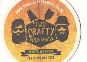 Two Crafty - podstawka do piwa.  Nr. 1.