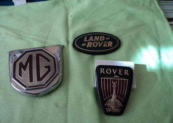 MG, ROVER, znaczki