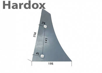 Pierś HARDOX 619060/P części do pługa KUHN