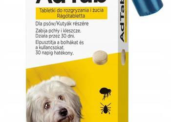 Adtab tabletka na pchły kleszcze dla psa 2,5-5,5kg + woreczki gratis !