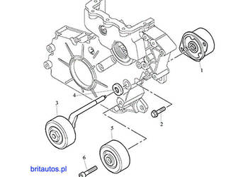 ROLKA PASKA OSPRZĘTU ALTERNATORA POMPY WODY ROVER 75 MG ZT CDT CDTi