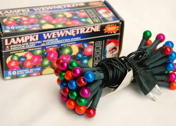 Lampki choinkowe perłowe multicolor Hestia 50 żarówek girlanda