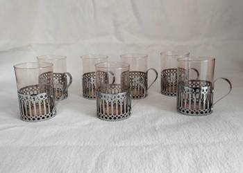 PRL. Szklanki z Koszykami.