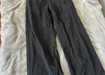 Jeansy / dżinsy / spodnie jeansowe wide leg high waist | H&M czarne