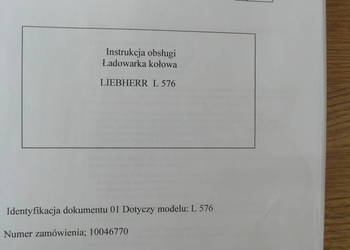 dtr instrukcja obsługi ładowarka liebherr 576 i inne