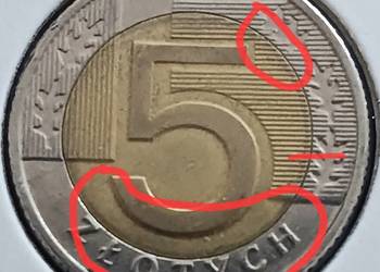 5 Złotych 2010 r. Błędy mennicy - nr. 2