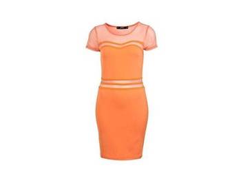 pomarańczowa sukienka z siateczki Miss Selfridge petites 38