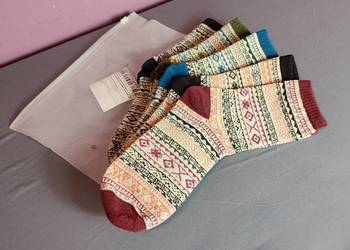 5 par zimowych skarpet, miękkie, klasyczne, uniwersalne damskie skarpetki