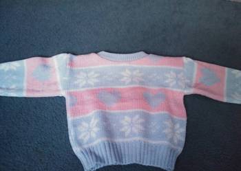 sweter dziewczęcy r. 74
