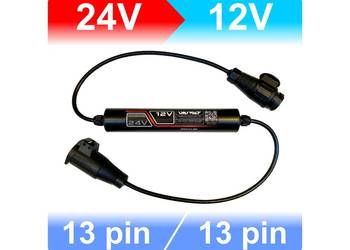 Reduktor przetwornica napięcia 24V / 12V 13pin/13pin 24/12V UNIVOLT