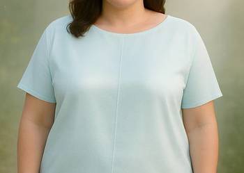 Bluzka bawełniana damska ParaMI Z BŁYSKIEM surówka biust 116 cm