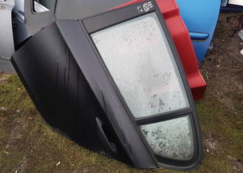 BMW 1 E87 DRZWI LEWE TYL CZARNE SZYBA DRZWI LEWA