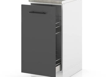 Szafka Kuchenna Stojąca Z Blatem Szafka Cargo 40cm Spremium Szary Mat