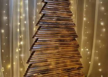 Choinka drewniana ekologiczna, naturalne drzewko świąteczne 160 cm