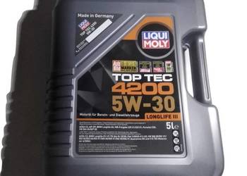 OLEJ LIQUI MOLY TOP TEC 4200  5W30     5L   ACEA A3 B4 C3  VW 504.00 507.0… OLEJ LIQUI MOLY TOP TEC 4200  5W30     5L   ACEA A3 B4 C3  VW 504.00 507.0…