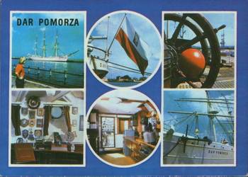 Kartka  Okol. Gdańsk  " Dar Pomorza" **   1986