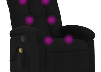 vidaXL Rozkładany fotel masujący, czarny(SKU:371741)