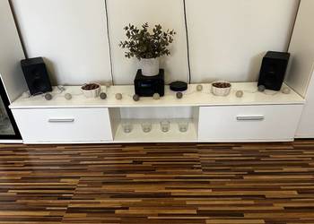 Komplet mebli do salonu sypialni kolor biały