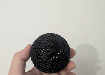 Piłeczka tenisowa bezpowietrzna gumowa dekoracyjna zabawka 3D