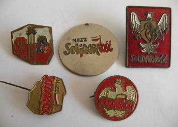 Odznaki , przypinki NSZZ Solidarność