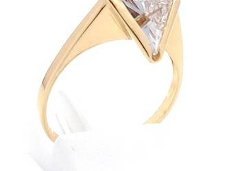 WYPRZEDAŻ !-30% Pierścionek r.16 Złoty pr.585 Nowoczesny Z-890 WYPRZEDAŻ !-30% Pierścionek r.16 Złoty pr.585 Nowoczesny Z-890