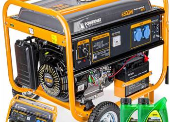 Agregat PRĄDOTWÓRCZY Generator 6500W 230V Rozruch 6500M-EL