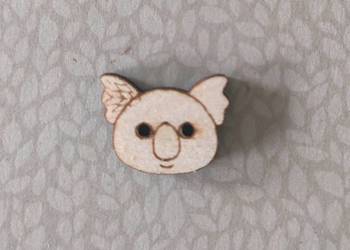 5x guzik drewno grawer 2cm hand made guz4