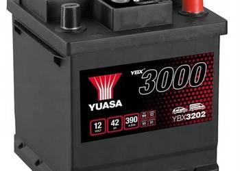 Akumulator Yuasa Standard 12V 42Ah 390A kostka Prawy Plus