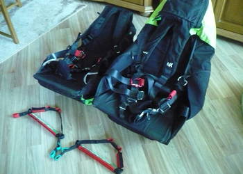paralotnie uprząż 2 szt tandem pilot pasażer + trapez