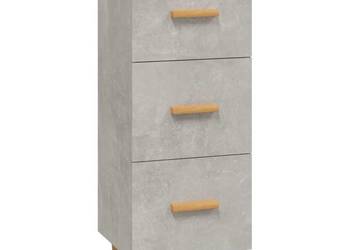 vidaXL Szafka, szarość betonu, 34,5x34x90 cm(SKU:812343)