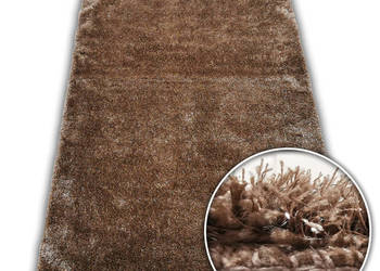 MODNY DYWAN SHAGGY MIĘKKI 40x60 cm SOFT ASTRALUX MOCCA