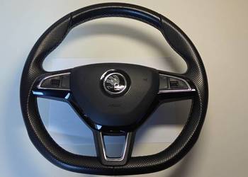 Skoda sportowa kierownica multifunkcja skórzana tiptronic z poduszką