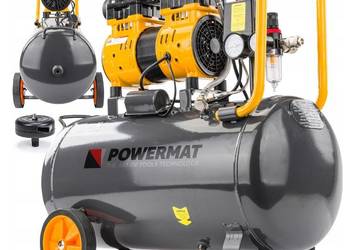 KOMPRESOR BEZOLEJOWY 50L SPRĘŻARKA 8 BAR 290l/min 230V SEPARATOR CICHY 59dB