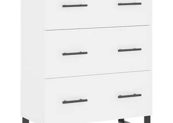 Szafka biała 695x34x90 cm materiał drewnopochodny WM-827876