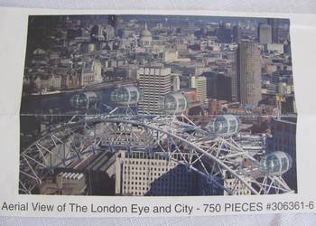 Puzzle JIGSAW Puzzle 750 el. Aerial View of The London Eye C