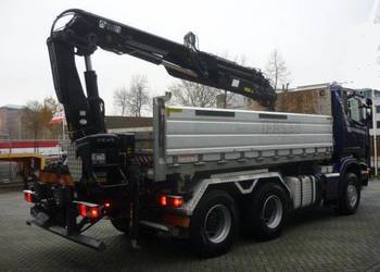 Wywrotka 6x4 3 strony z dzwigiem Scania R 420 manual