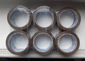6x Taśmy pakowe przylepne Smart brązowa 48mmx91m =100y klej akryl, Adhesive