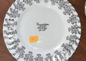 Talerz. Royal Albert. Silver Anniversary. Z okazji 25 lecia ślubu.