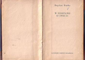 (7064) W HISZPANII O SWICIE – BOGDAN RUTHA