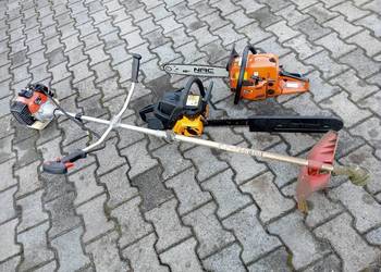 Piły łańcuchowe spalinowe 2 x + kosa spalinowa