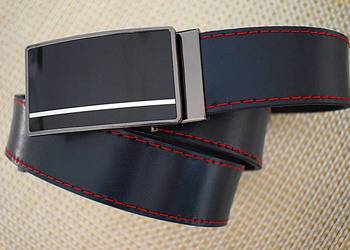 Wizytowy , pasek skórzany z ekskluzywną klamrą automatyczną .